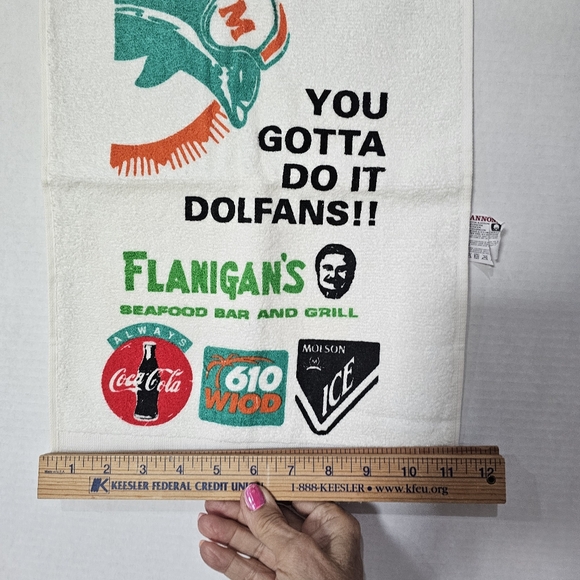 Miami Dolphins "Terrible Towel" Vintage 90s Stadium Giveaway Shula Marino - Picture 3 of 6